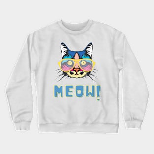 Swag of colorful cat Crewneck Sweatshirt